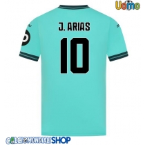 Maglie da calcio Wolves Jhon Arias #10 Seconda Maglia 2025-26 Manica Corta